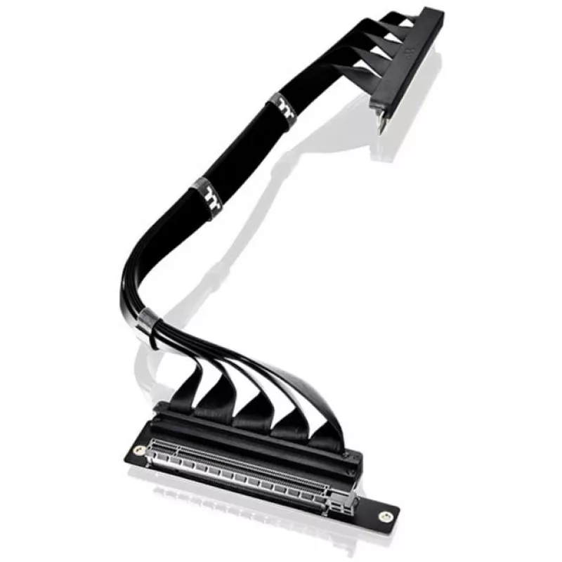 Thermaltake cavo riser PCI-E 4.0 doppio 90 gradi, 40 cm, nero