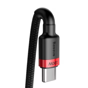 Baseus Cafule cavo USB-Type-C PD2.0 100W Flash-Charging (20V 5A) 2m rosso+nero