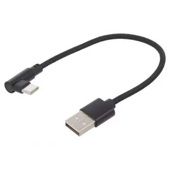 Cavo USB 2.0 a USB-C angolare / CC-USB2-AMCML-0,2M GEMBIRD