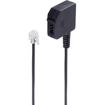 Cavo telefonico ShiverPeaks BS71040 0,2 m nero
