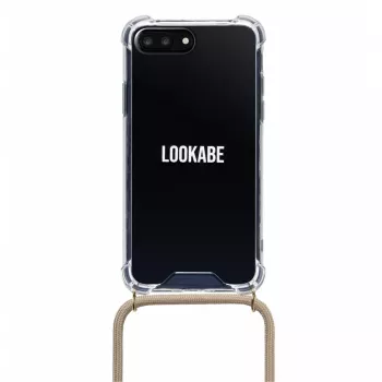 Custodia a tracolla Lookabe loo007 oro nude per iPhone 7/8 Plus – custodia portatile per telefono con laccio