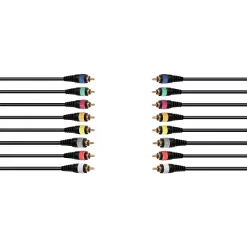 Cavo audio snake Omnitronic 8x RCA 15 m — connessione multicore per otto connettori RCA