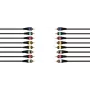 Cavo audio snake Omnitronic 8x RCA 15 m — connessione multicore per otto connettori RCA
