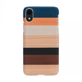 Custodia per smartphone man and wood per iPhone XR, bianco, guscio rigido protettivo