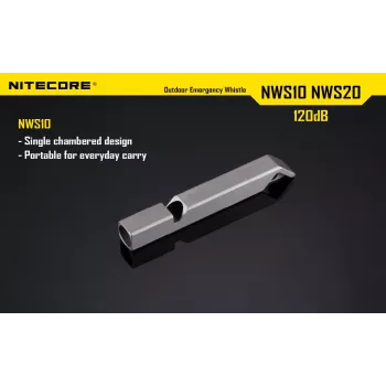 Fischietto outdoor EMERGENCY/120DB NWS10 Nitecore