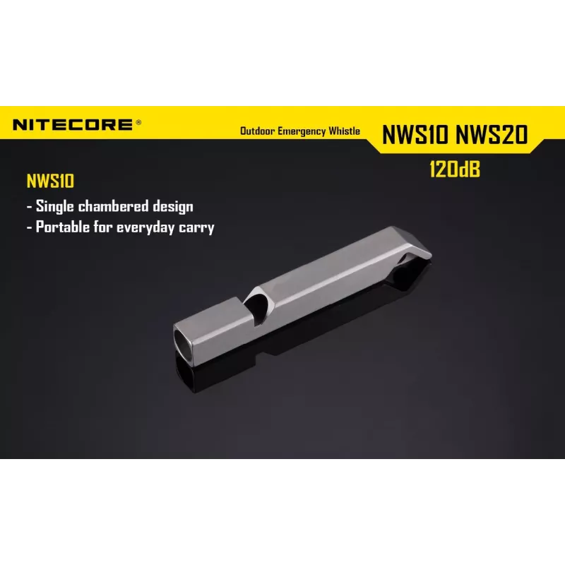 Fischietto outdoor EMERGENCY/120DB NWS10 Nitecore