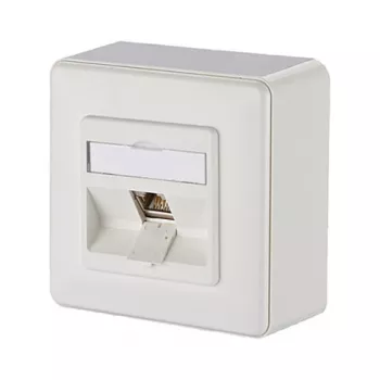 METZ CONNECT BTR IT CONNECT E-DAT Modul 8(8) AP - scatola da incasso - RJ-45 - bianco puro, RAL 9010 (1309110002-E)