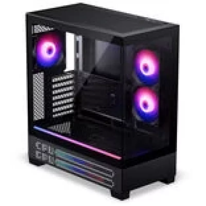 Case PC PHANTEKS XT View Matrix, midi-tower, E-ATX, vetro temperato, Matrix LED - nero (PH-XT523VM1_DBK01)