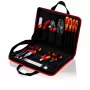 Borsa portautensili Knipex compact Electric - nero - rosso - poliestere - 8 tasche - 410 mm - 290 mm - 60 mm (00 21 11)