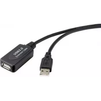 Cavo USB Renkforce RF-4535084 10 m USB 2.0 USB A nero (RF-4535084)