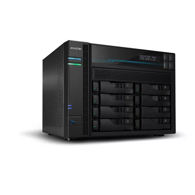 Asustor AS6508T NAS tower Intel Atom® C3538 8 GB DDR4 0 TB ADM nero