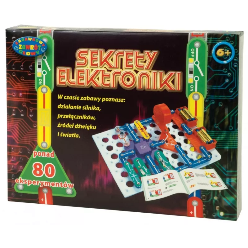 Kit elettronico didattico Dromader Sekrety Elektroniki — 80 esperimenti