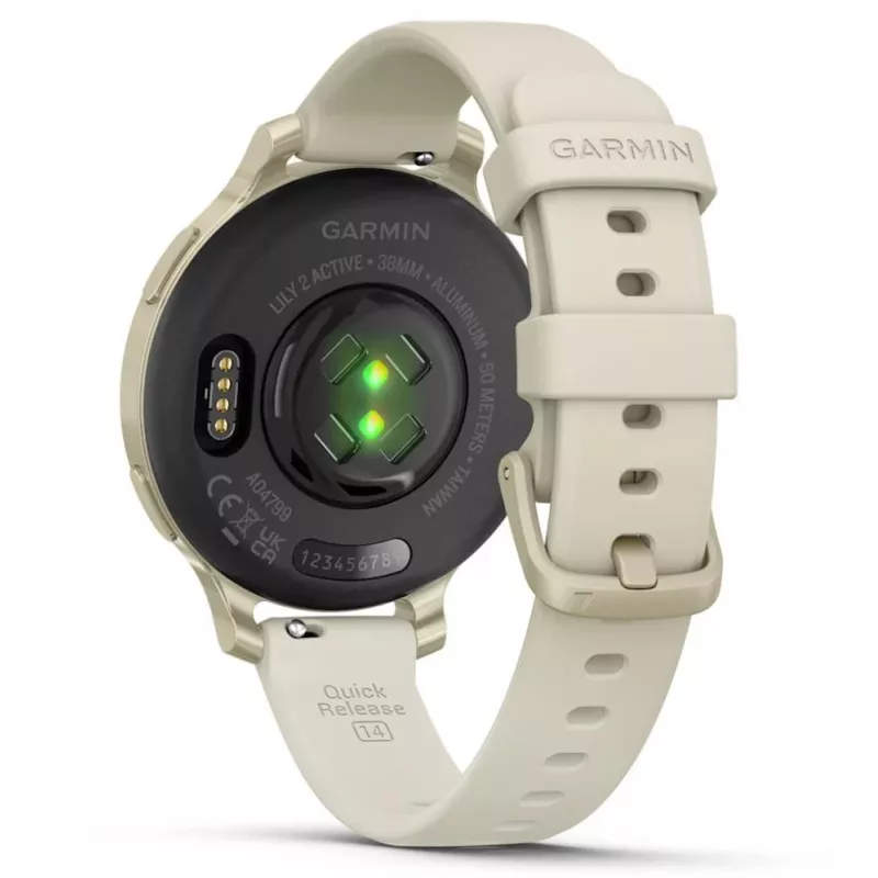 Garmin Lily 2 Active 38 mm digitale 240 x 201 pixel touchscreen beige GPS (satellitare)