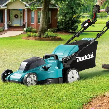 Makita DLM481Z rasaerba rasaerba manuale a batteria nero, blu, metallizzato