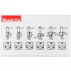 Makita - set di frese - per plastica, legno massello - 6 pezzi (D-53540)