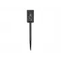 Beper P207ILO101 lampada solare da giardino con picchetto, 12 LED effetto fiamma, IP44, nera