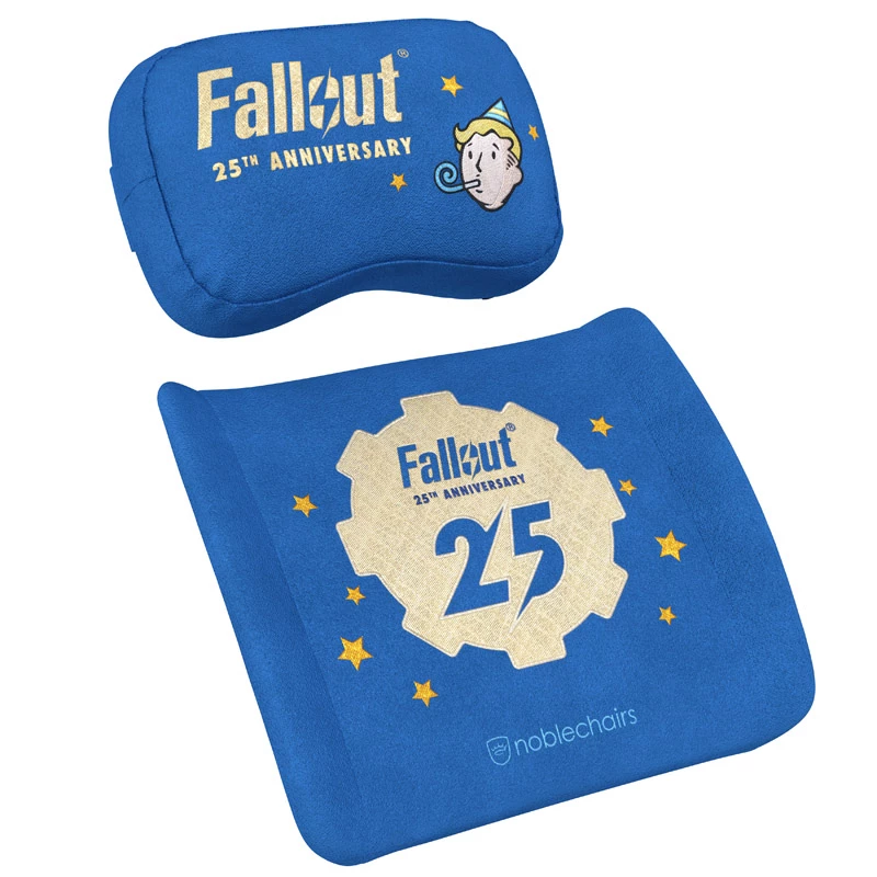 Cuscino per collo/lombare noblechairs Fallout 25th Anniversary Edition blu 2 pz.