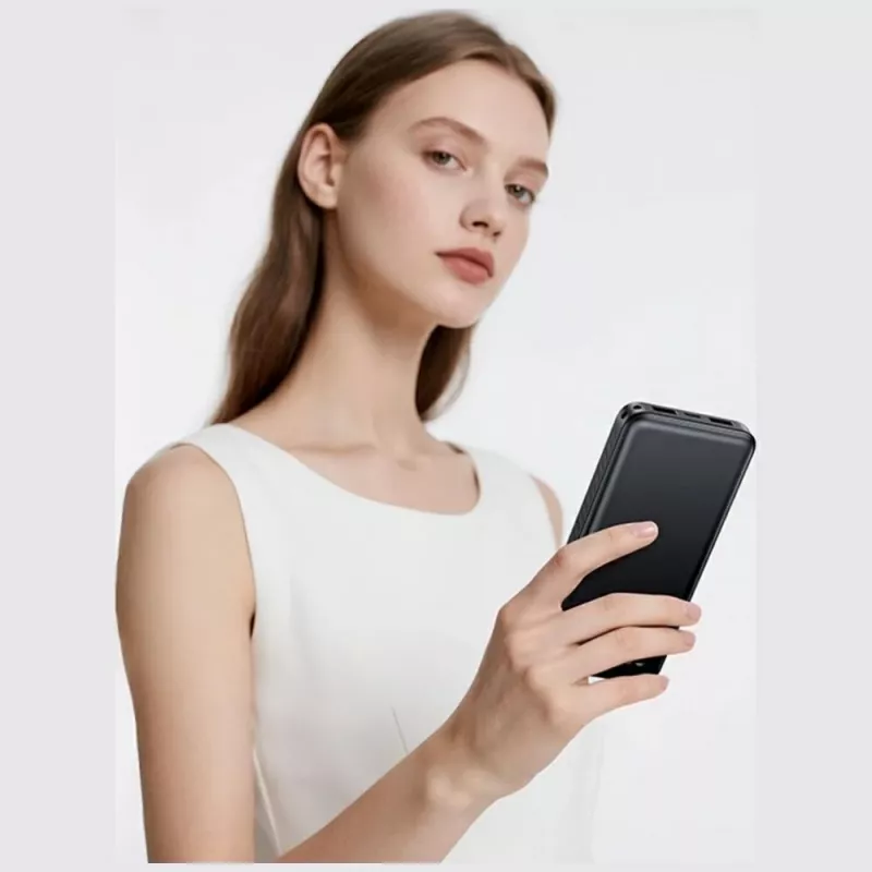 Powerbank usams PB83 10000mAh PD 2×USB-A USB-C bianco