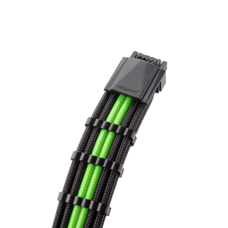 CableMod PRO ModMesh 12VHPWR kit di prolunga cavo nero/verde chiaro, set 3 pin 16 pin