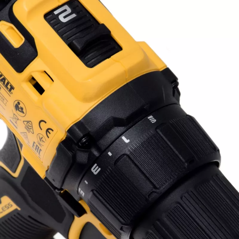 Avvitatore trapano a batteria DCD708D2T, 18Volt giallo/nero, 2x batteria Li-Ion 2,0 Ah, in TSTAK Box