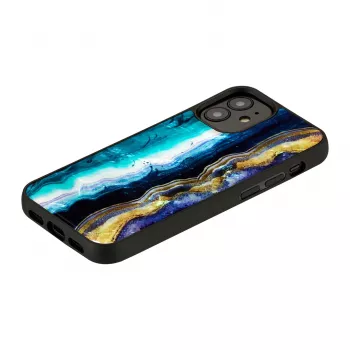 Custodia iKins per Apple iPhone 12 mini — motivo agata viola