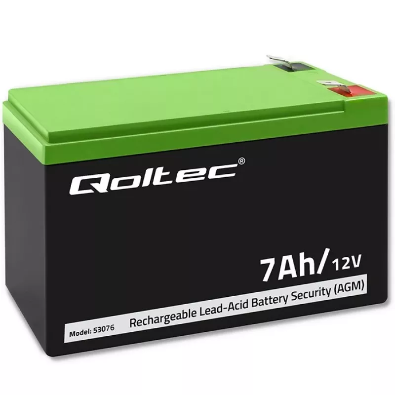 Batteria AGM Qoltec 53076 | 12V | 7Ah | sicurezza