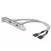 Cavo con staffa USB Digitus AK-300301-002-E