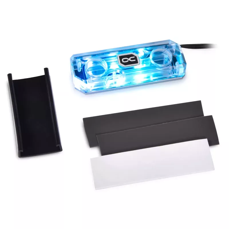 Dissipatore ad acqua per SSD Alphacool HDX Apex M.2 2280, acrilico aRGB