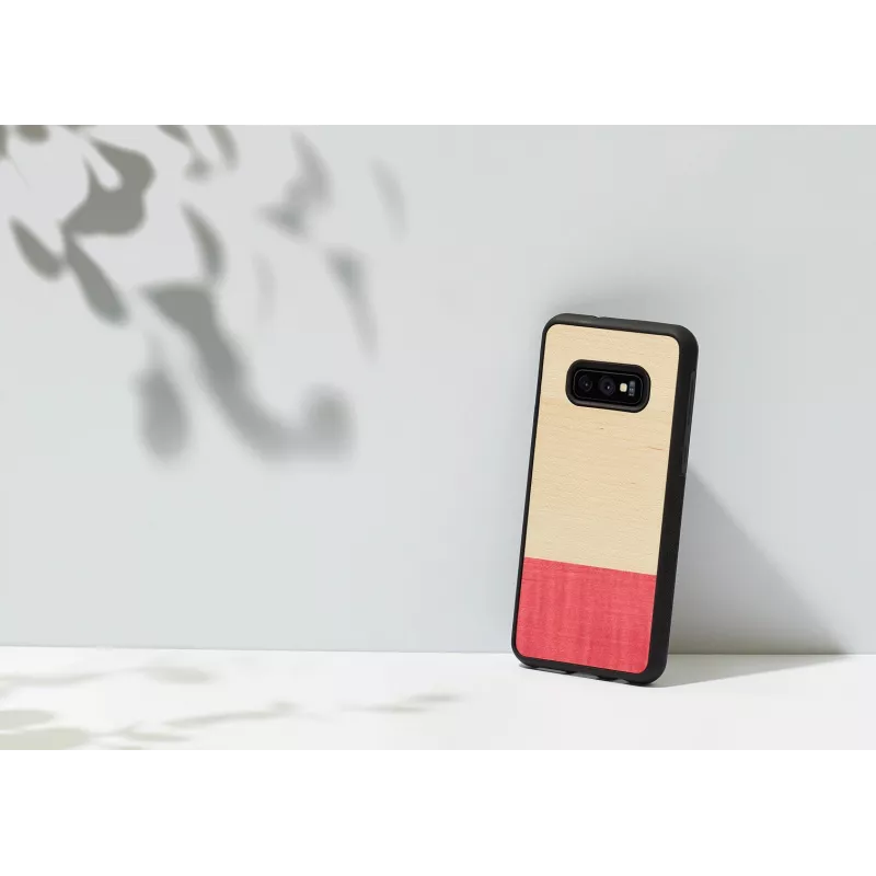 Custodia per smartphone man and wood per Galaxy S10e – miss match nero, guscio rigido protettivo