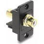Connettore maschio RCA (cinch) da pannello DELOCK 91115 dorato, custodia bianco/nero