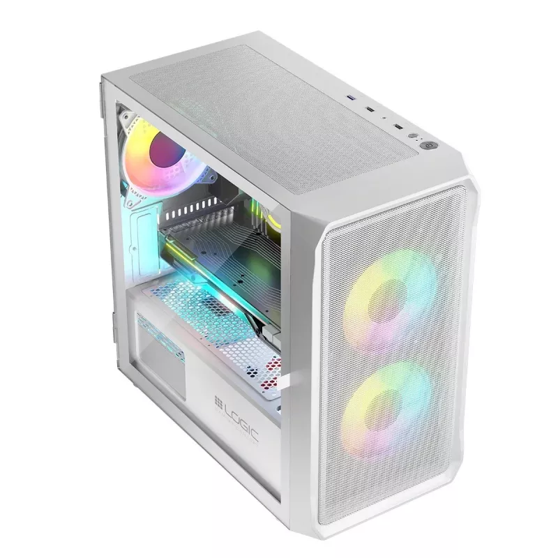 Case Logic PORTOS ARGB MINI USB 3.0 bianco