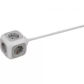 Prolunga elettrica Brennenstuhl 1150090 1,4 m 4 uscite AC per interni bianco (1150090)