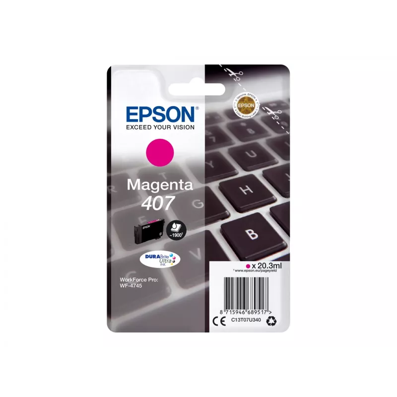 Cartuccia d'inchiostro Epson C13T07U340 magenta High (XL) Yield per WF-4745 Series
