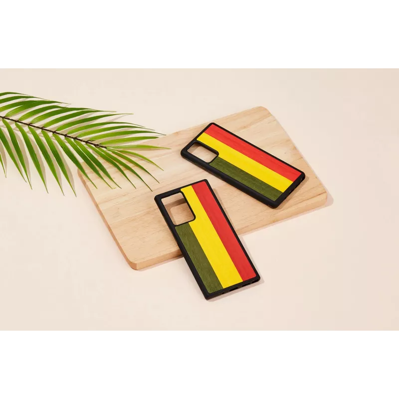 Custodia per cellulare Man and Wood per Samsung Galaxy Note 20 Ultra, Reggae nero