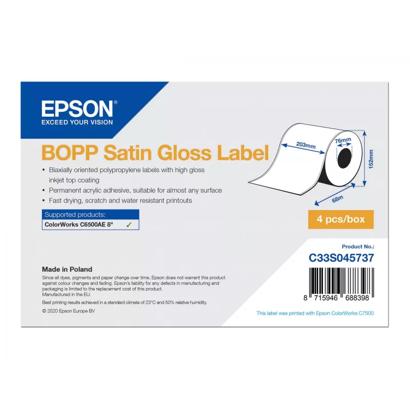 Epson C33S045737 etichetta per stampante