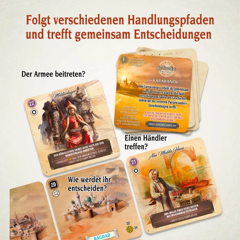 Cartaventura Carovane, gioco di carte