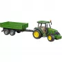 Modello trattore BRUDER John Deere 5115 M con rimorchio ribaltabile