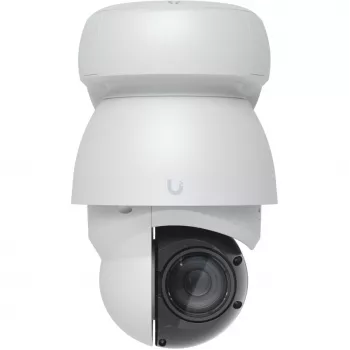 Telecamera di sorveglianza IP UBIQUITI UVC-AI-PTZ-W — AI PTZ industriale sferica 3864×2160, zoom ottico 22×, rotazione 360°, cablata, parete/palo/scrivania, bianca