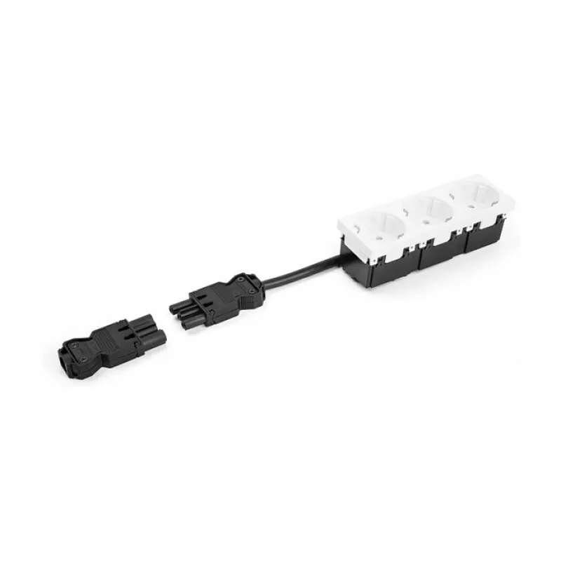 Connettore da installazione DeLOCK morsetto a vite a 3 poli nero 1 set