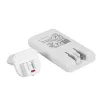 Akyga AK-CH-32 caricabatterie USB-C GaN piatto 65 W, 2 x USB-C PD, bianco