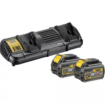 Set batteria e caricabatterie DeWALT DCB132T2-QW agli ioni di litio 4 Ah