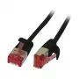 Patch cord RJ45 CAT6 250MHz 10 m nero U/FTP Slimline rotondo d 3,6 mm – cavo – rete (S217279)