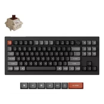 Tastiera meccanica Keychron V3 Ultra 8K – cavo e Bluetooth, QWERTY, RGB, nero