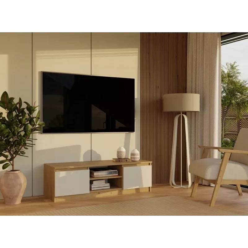 MALWA 120 mobile TV, rovere artisan/cashmere