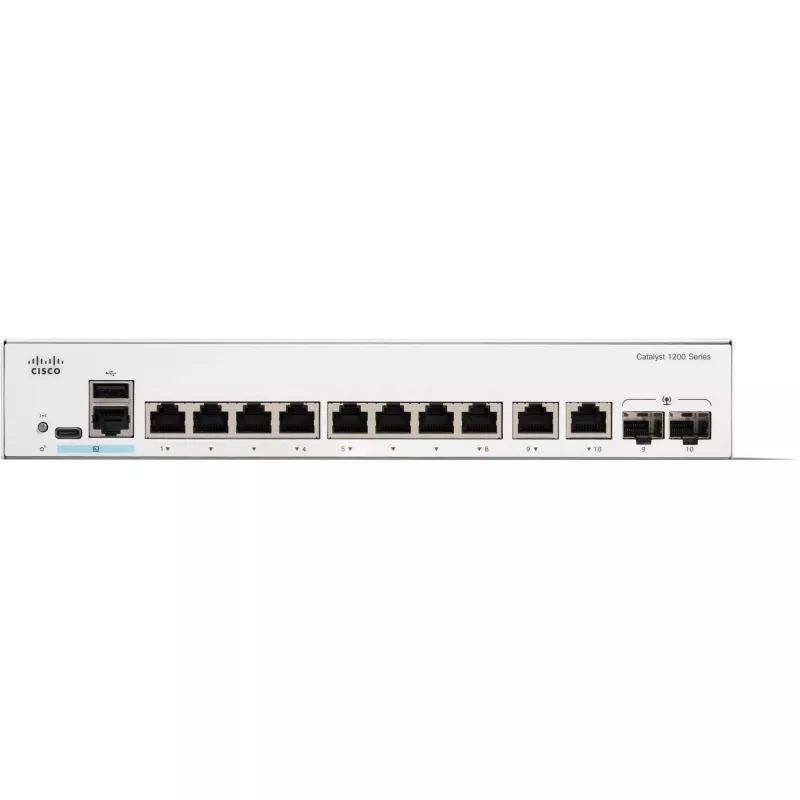 Switch managed Cisco Catalyst 1200-8T-E-2G 8 Port GE 20 Gbit/s