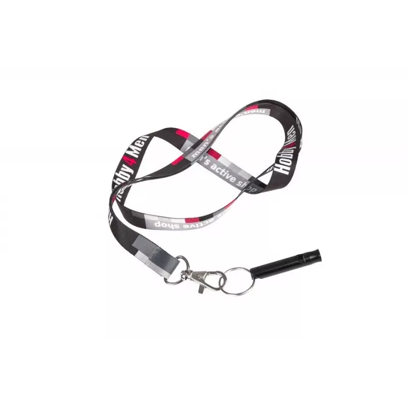 Fischietto da sopravvivenza GUARD YC-010-BL alluminio, nero, lunghezza 45 mm, diametro 8 mm