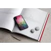 Custodia per smartphone iKins per iPhone XR — design fiori d'acqua, nero