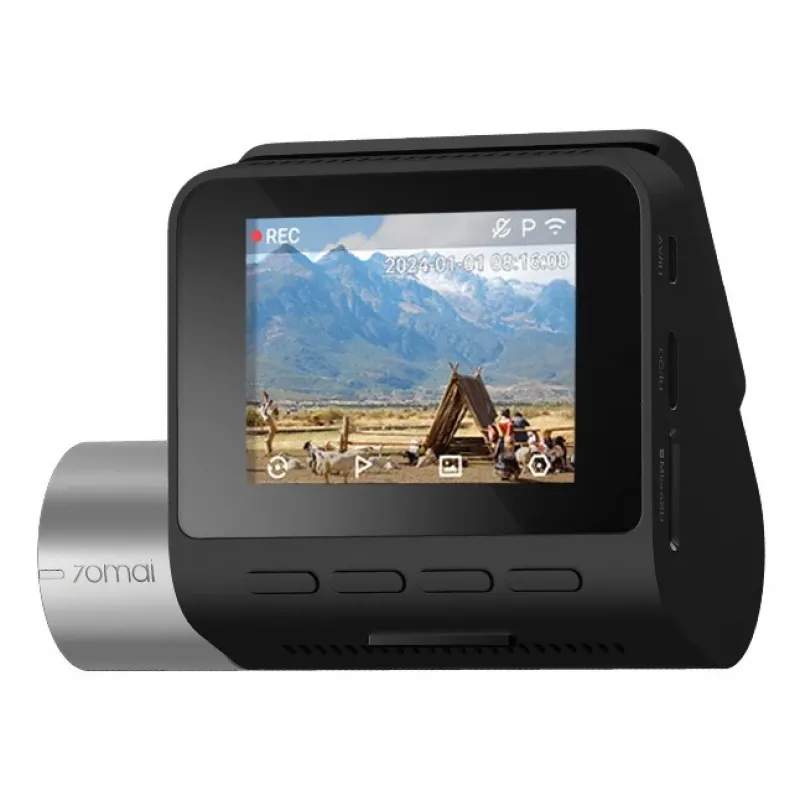 Dash cam 70mai A510, 2592x1944 (2,5K) HDR, Sony STARVIS 2 IMX675, 140°, f/1.8, Wi-Fi, Bluetooth, GPS, 4G/LTE, ADAS, schermo da 2,0 pollici, 500 mAh, nera