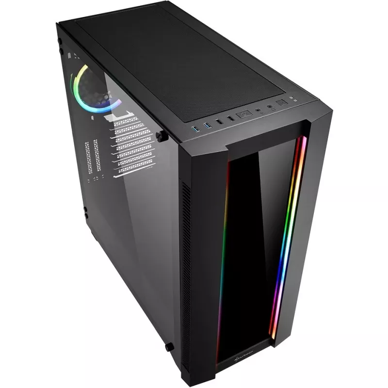 Case PC Sharkoon ELITE SHARK CA200G midi tower nero
