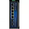 Switch PoE industriale ALLNET ALL-SGI8106PMJ-BT — 6 porte (4 PoE+), case in metallo robusto